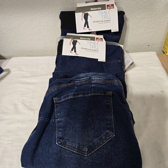 Time and Tru Denim - NWT Time and Tru Set Of 2 Maternity Blue Jeggings Size M
